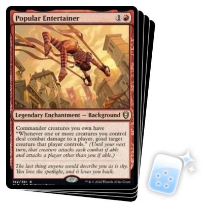 POPULAR ENTERTAINER X4 Commander Legends: Battle For Baldur's Gate Magic MTG