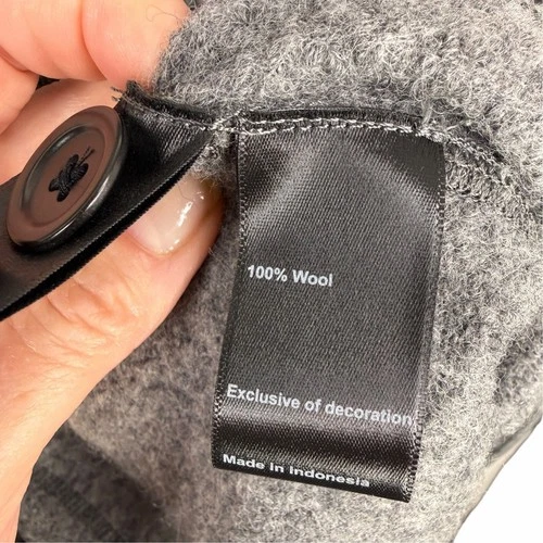 Huckberry Flint and Tinder Boiled Wool Chore Blazer XXL Unstructured Grey Jacket image 6