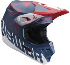 Answer Racing AR1 Bold Youth Motorcycle Helmet Red/Blue MX ATV BMX Kid's Large