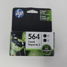 HP 564 Black 2 Ink Cartridge Twin Pack Sealed DeskJet 3500 OfficeJet