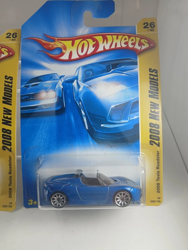 Hot Wheels 2008 nuevos modelos Tesla Roadster 2008 lote de 3 Foto 3 de 4