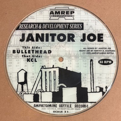 Janitor Joe   Bullethead / KCL RARE vinyl 7'' picture disc single '92