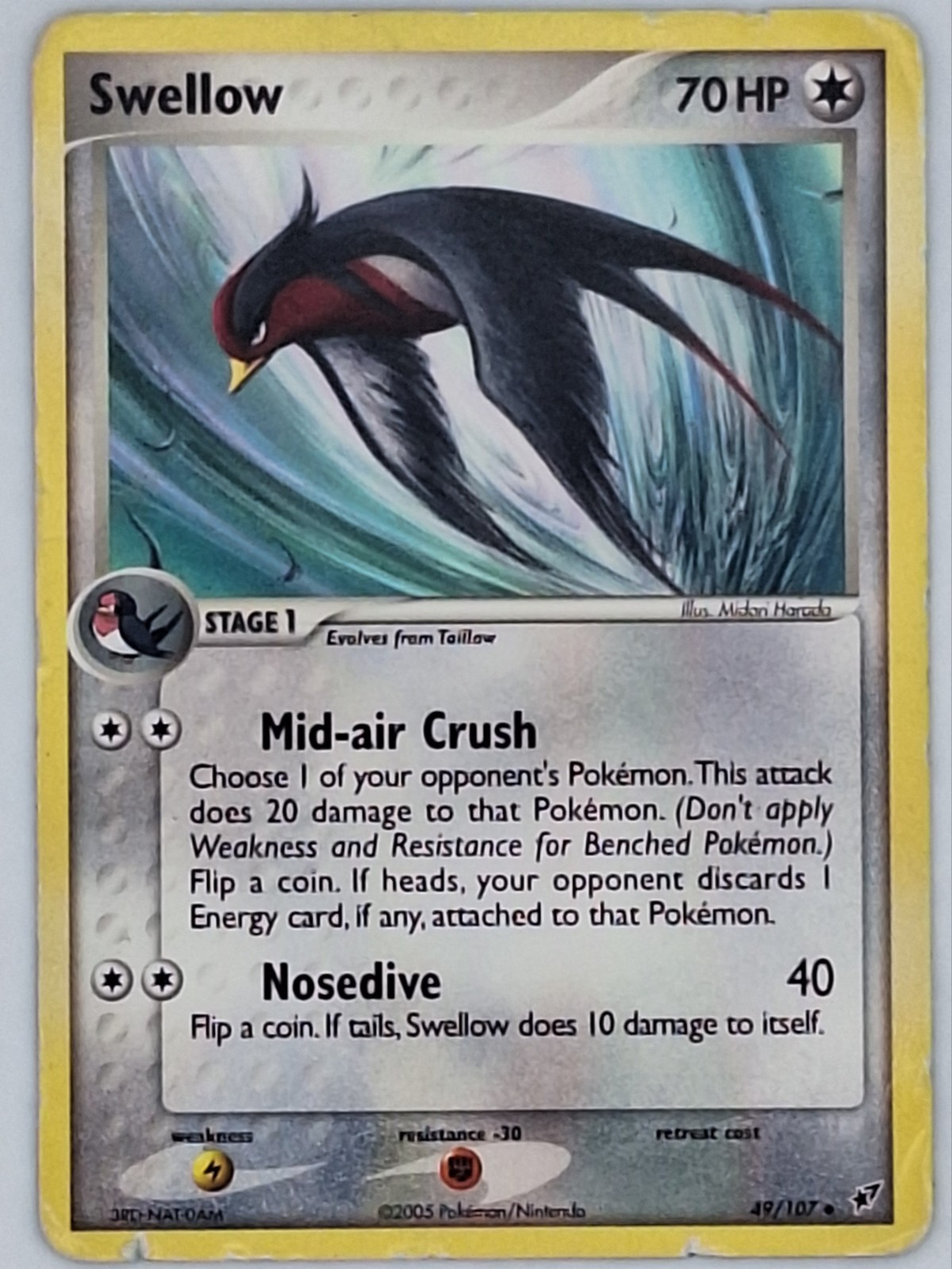 Swellow 49/107 Pokemon - EX Deoxys HP