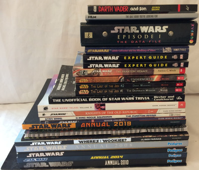 Mixed Selection of Star Wars books- Expert Guide, Honor and Duty, Phantom Menace