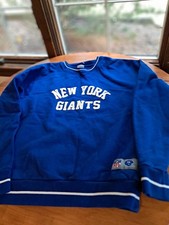 Ebbets Field Flannels Retro Mens New York Giants Crewneck Sweater Size L NFL