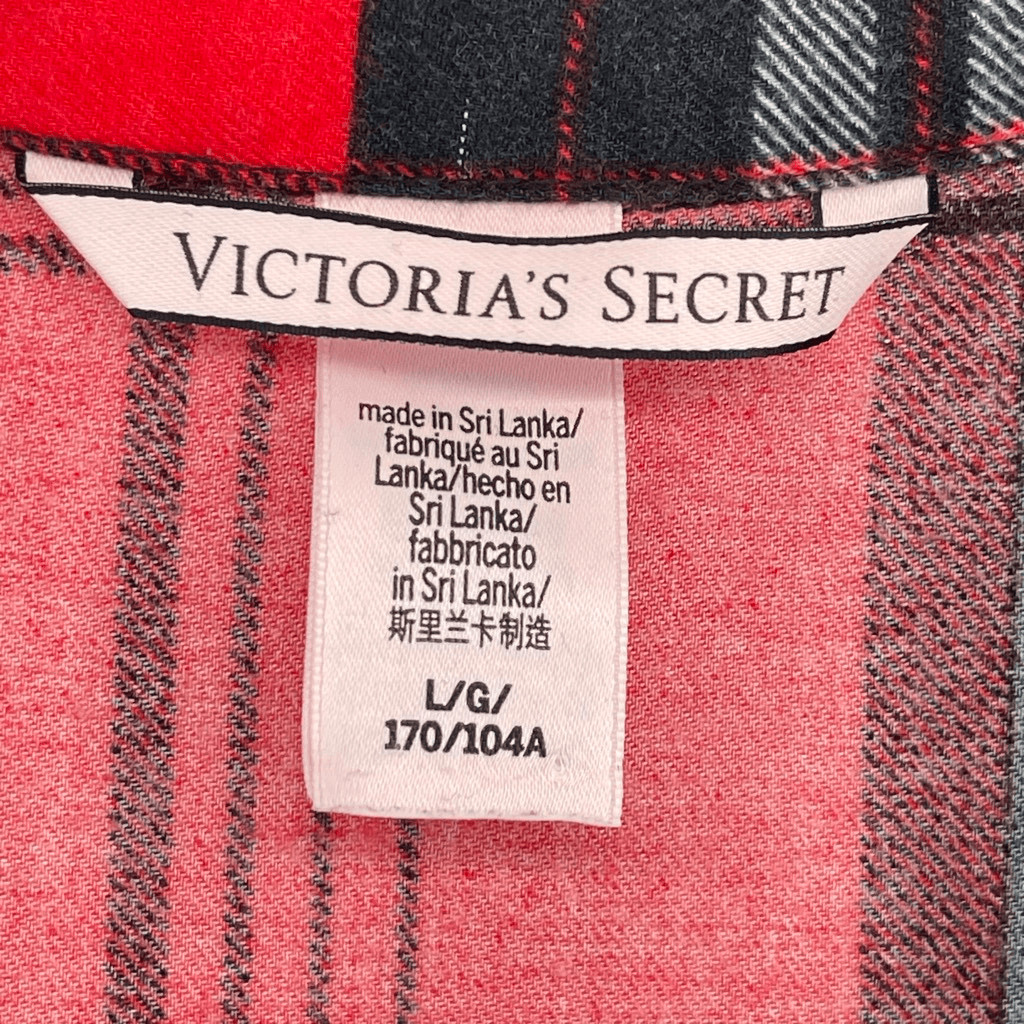 Victoria’s Secret Patchwork Plaid Button Front Sl… - image 6
