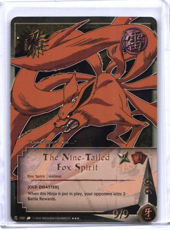Naruto CCG Super Rare - The Nine-Tailed Fox Spirit 153 | eBay