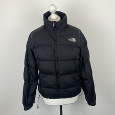 The North Face 700 Puffer Jacket Black Goose Down Size Medium Ladies Coat
