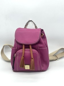Dooney & Bourke Purple and Brown Backpack with Structured Design Vintage Dooney & Burke Signature Logo Backpack Purple | eBay main image 3