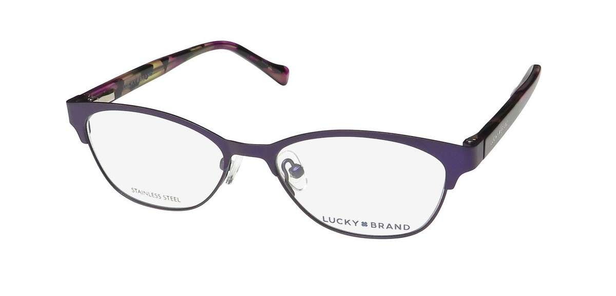 NEW LUCKY BRAND D710 EYEGLASSES CAT EYE PURPLE CHILDRENS