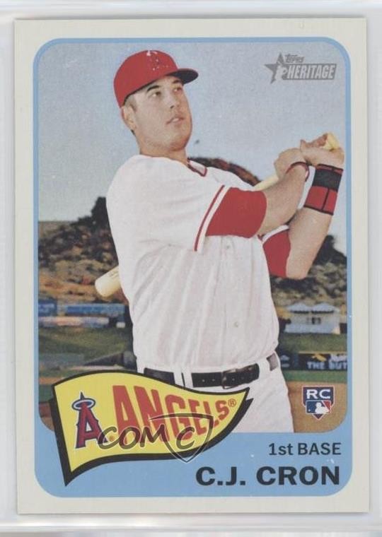 2014 Topps Heritage High Number CJ Cron #H593 Rookie RC 1c9