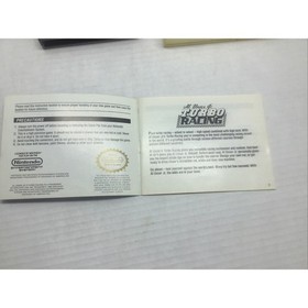 Al Unser Jr Turbo Racing Nintendo NES Game Manual and Case Tested