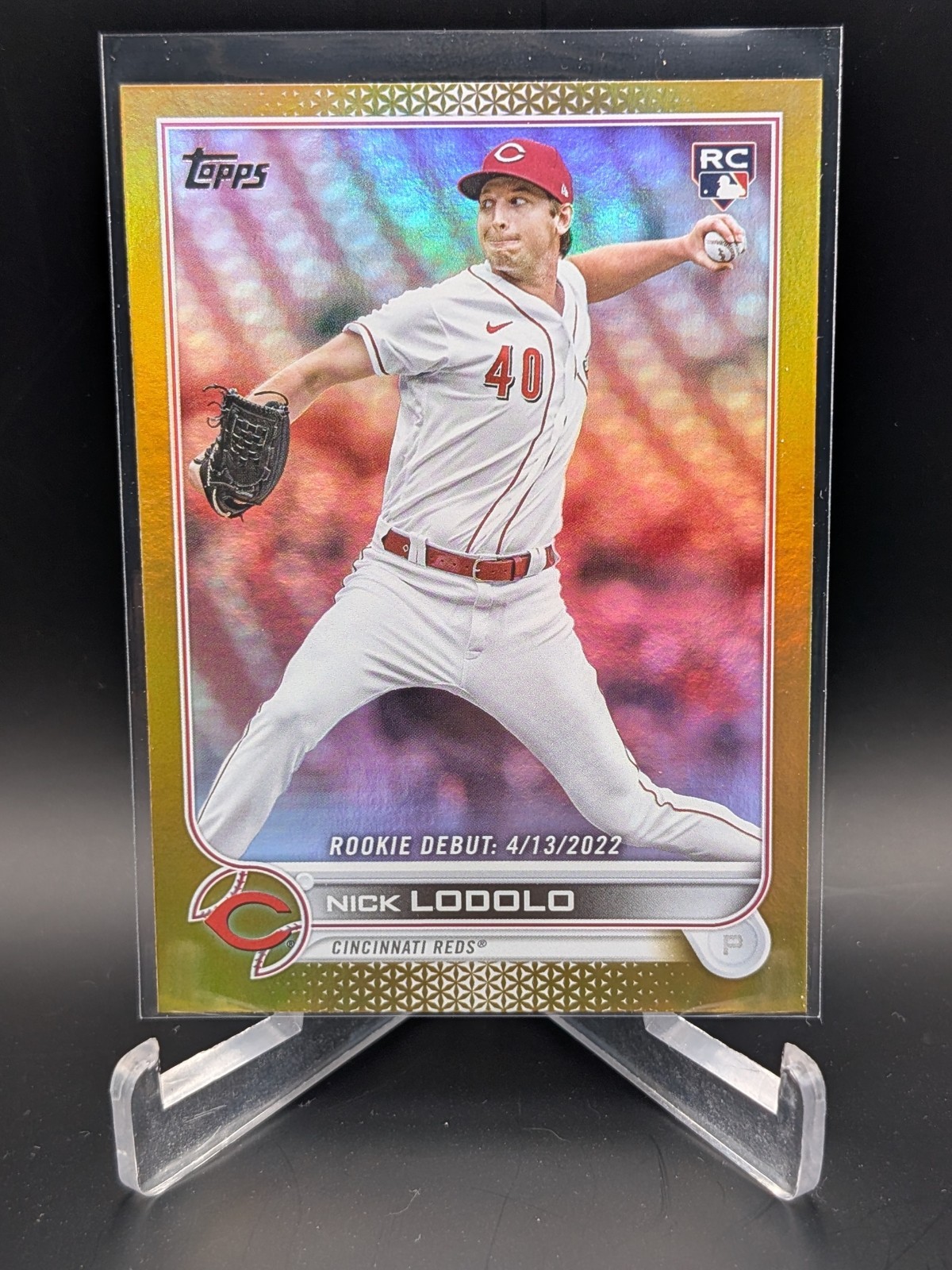 2022 Topps Update Series - Rookie Debut Nick Lodolo #US249 Gold Foil (RC)