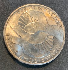 1972D Germany 10 Deutsche Mark Munich Olympic Games  Silver Coin .3115 