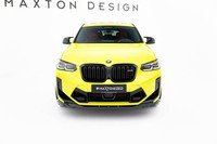 Maxton Design Frontlippe Passend FüR BMW X4M F98 FL Schwarz Hochglanz
