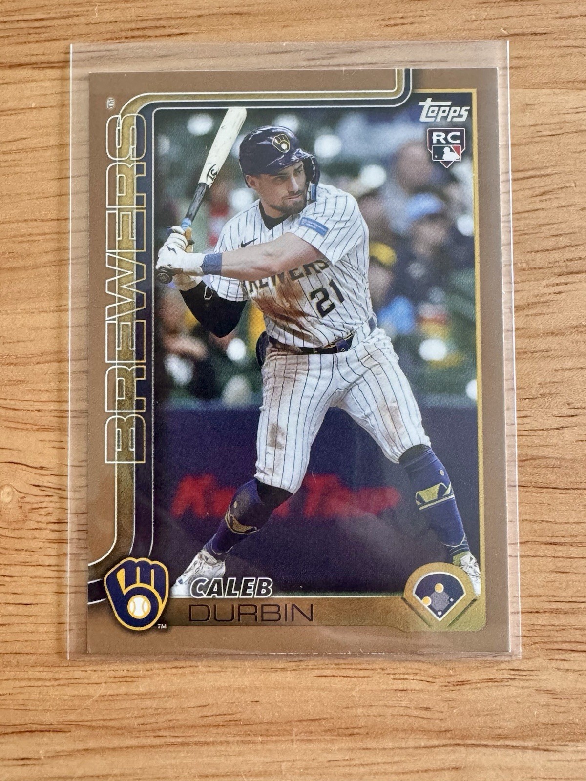 Topps Caleb Durbin Milwaukee Brewers Rookie Gold Update #US170 Baseball /2025