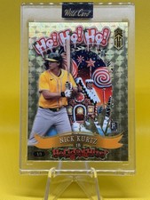 2025 Wild Card Holiday Hits Nick Kurtz Rookie 1/1 Holly Gold Snowman HHTGLF2-NK