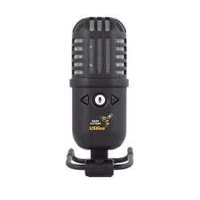 USBee USB Microphone, Computer Condenser Gaming Mic for PC/Laptop, Headphone ...