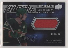 2021-22 SPx UD Black Obsidian Rookie Jersey 4/399 Calen Addison #ORJ-CA 1r4c