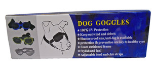 Petrich dog goggles Worn Once adjustable straps 100% UV protection ~ S/M dog