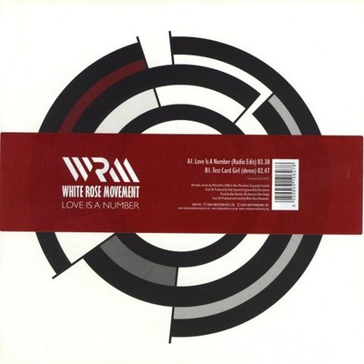 White Rose Movement - Love Is A Number (7'', Single)