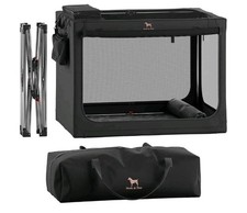 NOAH  PAW COLLAPSIBLE DOG CRATE 26 INCHES, MEDIUM, DOG CRATE, 26 17 17 - BLACK
