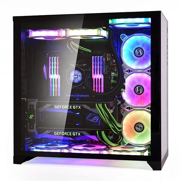 Lian Li O11 Dynamic E-ATX Dual Chamber Tempered Glass PC Case Cooling Black - Image 2 of 4