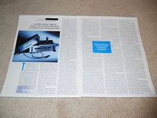 Audio Research Review, 2 pg, DAC3 D/A Converter, CDT1 CD, 1995, Info and Test