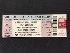 Def Leppard Van Andel Arena Grand Rapids October 2005 Ticket