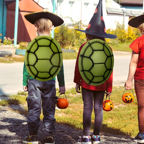 7pcs Kids Turtle Shell Backpack Halloween Cosplay Soft EVA Tortoise Shell - Picture 3 of 12