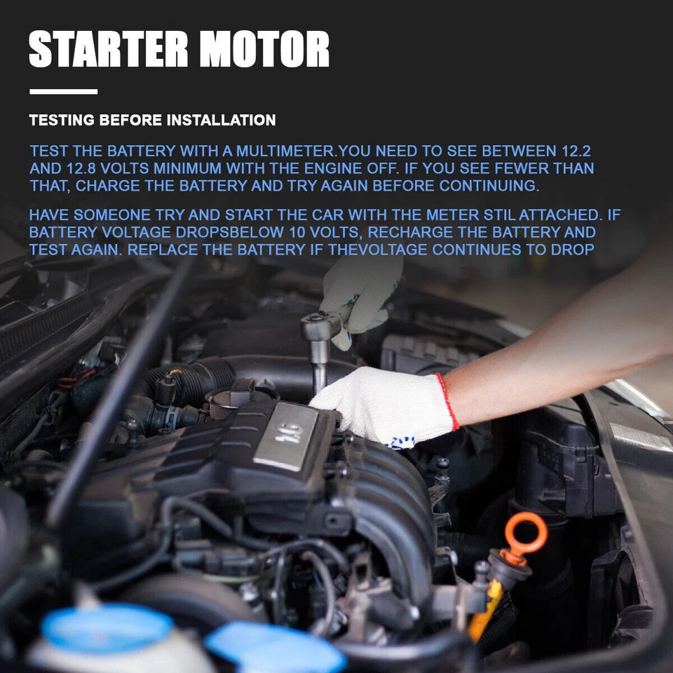 NEW Starter Motor For Honda CR-V CRV 2002 2003 2004 2005 2006 2.4L L4 17844 Foto 4 de 4