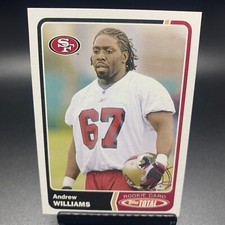 2003 Topps Total Football #495 Andrew Williams Rookie RC San Francisco 49ers