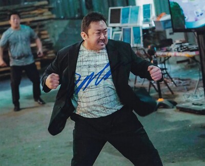 DON LEE signed Autogramm 20x25cm THE ROUNDUP in Person autograph MA DONG-SEOK