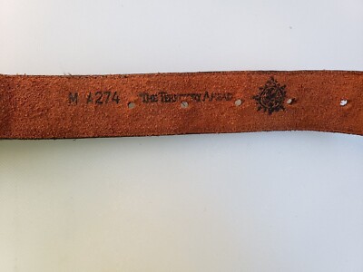 Vintage Territory Ahead Braided Leather Belt Silvertone  display picture 1