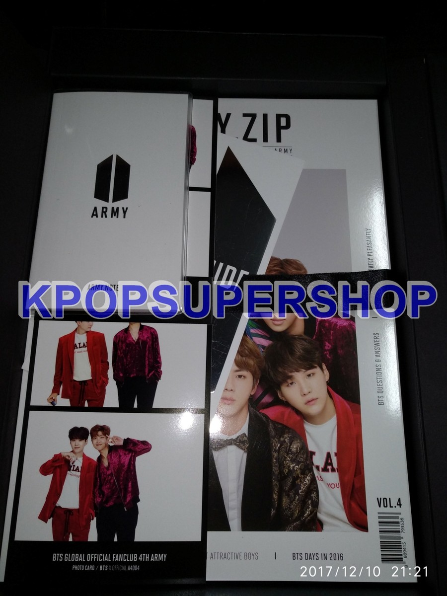 K-POP・アジア BTS GLOBAL OFFICIAL FANCLUB 4TH ARMY KIT KPOP BTS Global Official Fanclub ARMY 4th term Membership