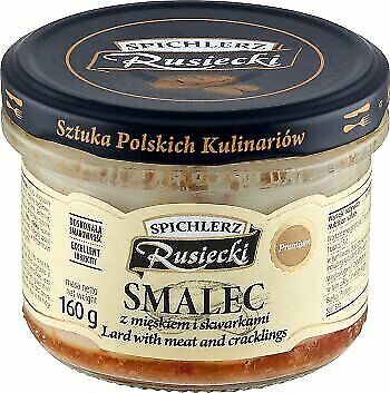 8 x Schmalz Brotaufstrich mit Schweinefleisch 160g Rusiecki