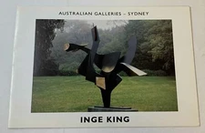 1991 art gallery exhibition card~ INGE KING ~ 6.5x9.5
