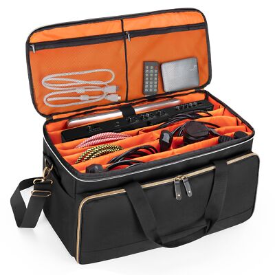 Trunab Large Travel DJ Cable File Bag with Inner Detachable