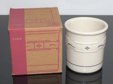 LONGABERGER CLASSIC BLUE WOVEN TRADITIONS 1-QT UTENSIL SALT CROCK (31411)