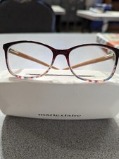 Marie Claire Plastic Frames EUC MC6209-REA in Red Amber 52/15/140