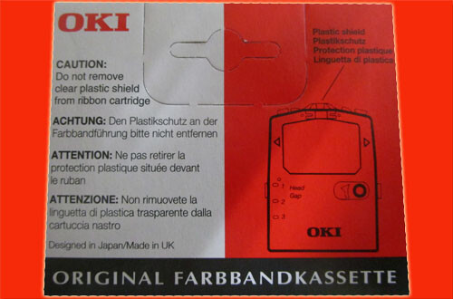 Original OKI Farbband 09002303 Microline ML 182 / 192 / 280 / 320 black schwarz - Bild 3 von 4