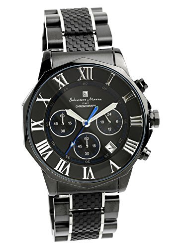 Salvatore Marra Wristwatch Chronograph 10 ATM SM15104 (Black x
