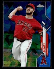 2020 Topps Chrome Sapphire Edition #503 Dylan Bundy Card Los Angeles Angels
