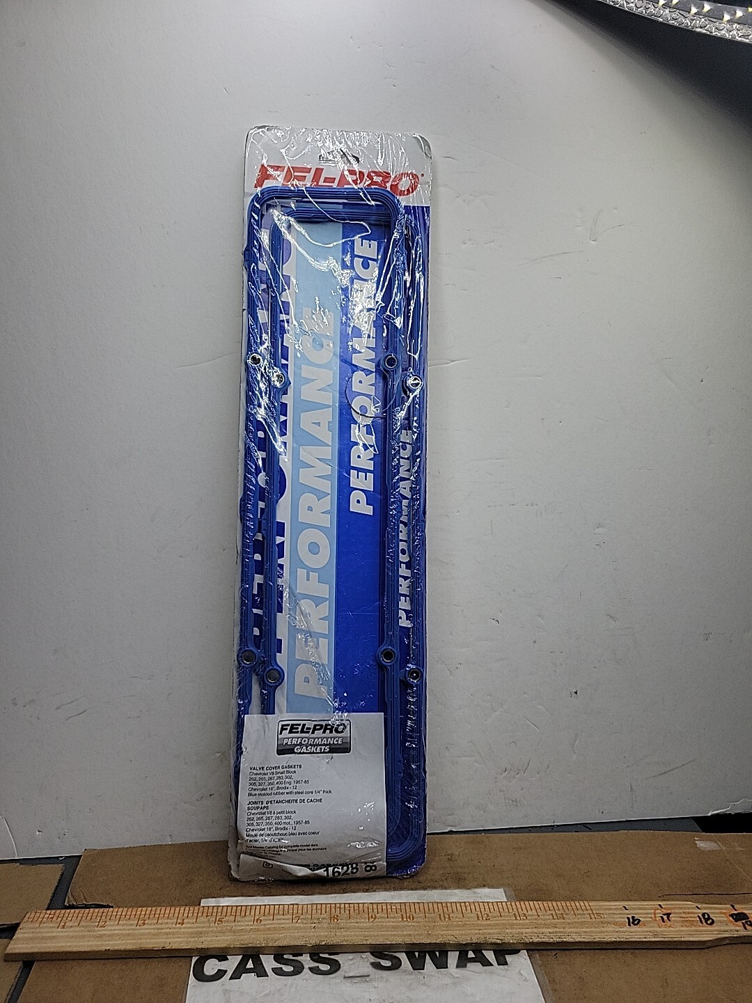 FelPro 1628 Small Block Chevy Molded Blue Silicone Valve Cover Gasket