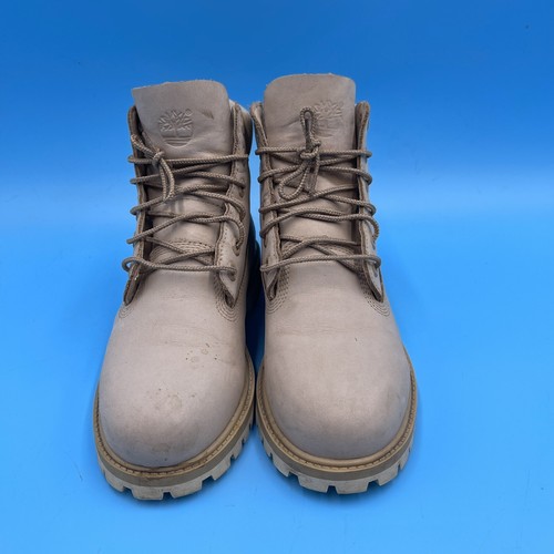 Timberland Junior Ragazzi 6" Premium Stivali Croissant Beige A1KOU - UK 4 / EU 37 - Foto 5 di 14