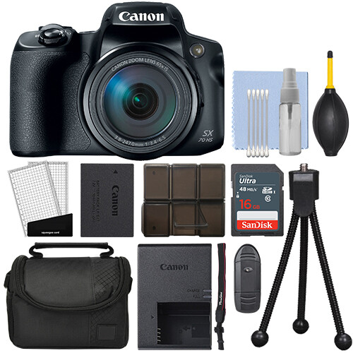 Canon PowerShot SX70 HS 20.3MP 4K Digital Camera 65x Optical Zoom