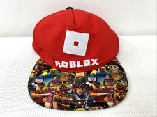 Roblox Youth Boys Red Snap Back Cap Adjustable GUC