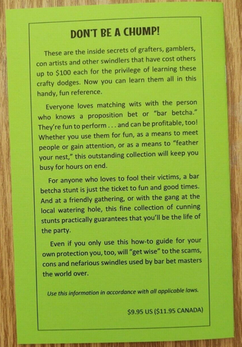 52 All Time Best Prop Bets and Bar Stunts by B. W. McCarron - Picture 2 of 5