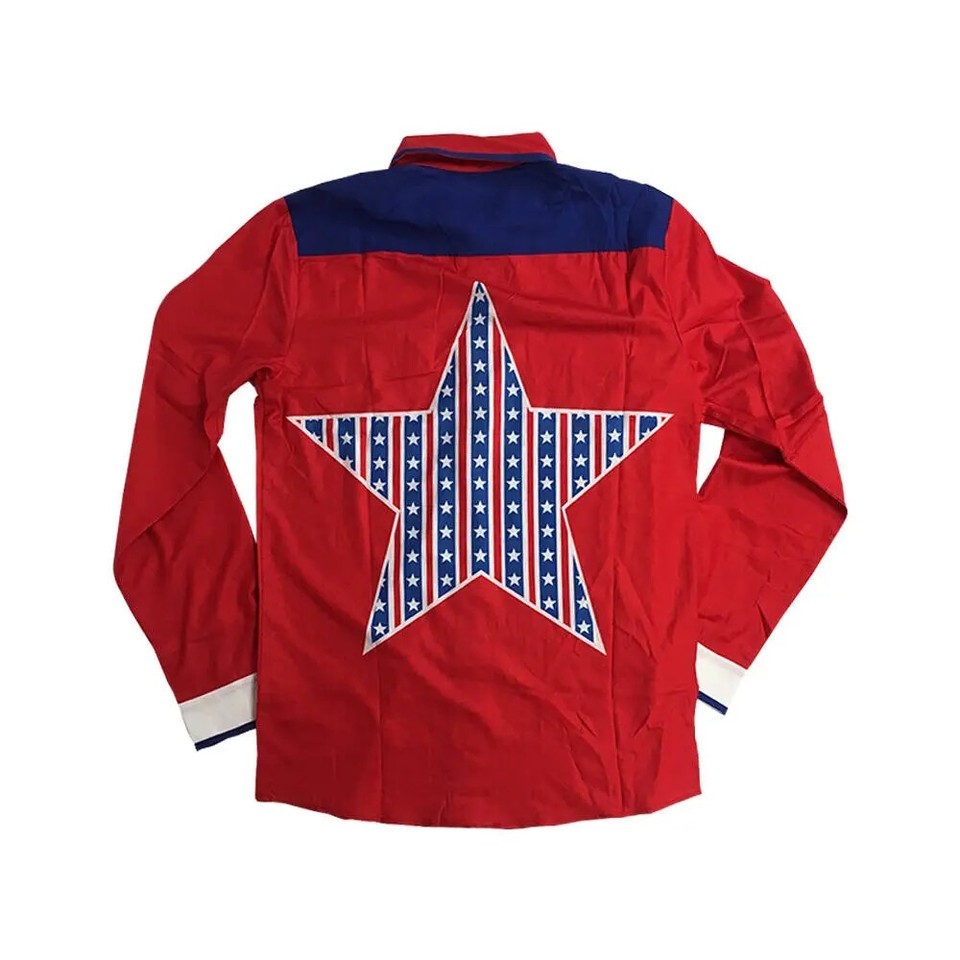 Roy Munson Bowling Shirt Kingpin Movie King Pin Costume Woody Harrelson