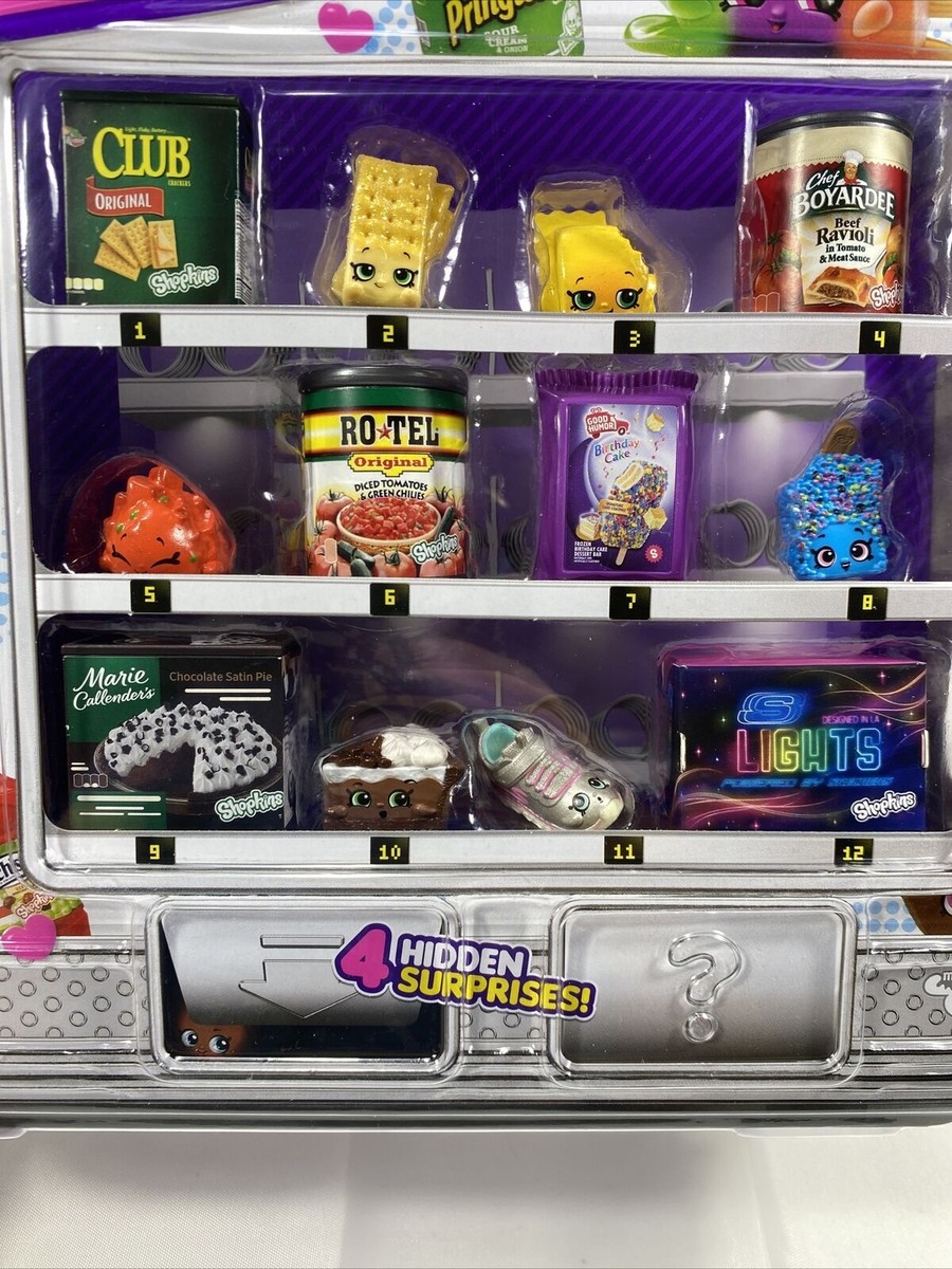 Real Littles Shopkins Vending Machine 16 Pack 4 Hidden Surprises